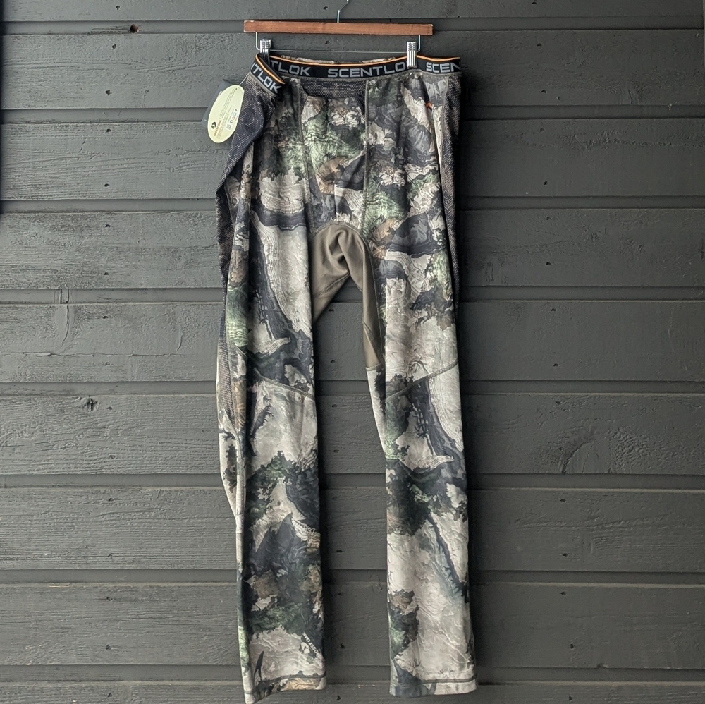 NWT Scentlok Baseslayers AMP Base Layer Pant 3XL Carbon Alloy Camo Mo Terra Gila